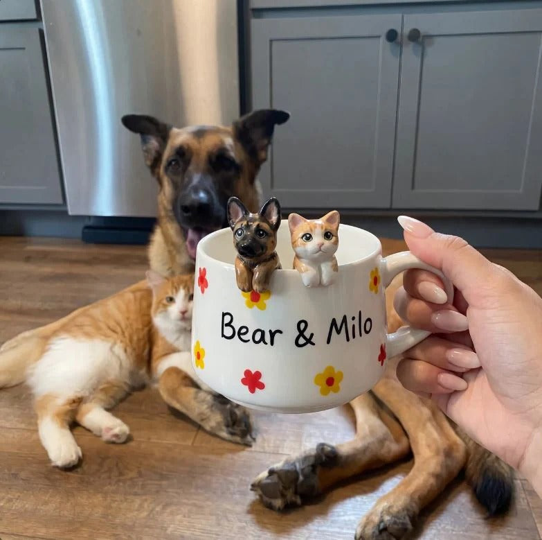 Handmade Custom Pet Figurine Mug